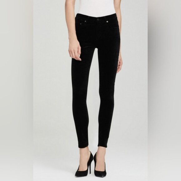 Citizens Of Humanity Rocket Retro 80s Velvet High Rise Skinny Navy Jeans 28 - Picture 1 of 11